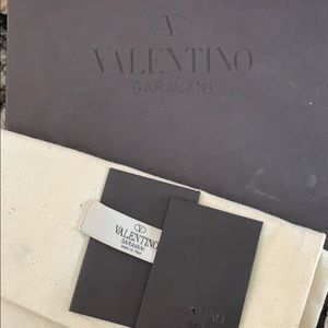 Derby black men’s Valentino shoes.